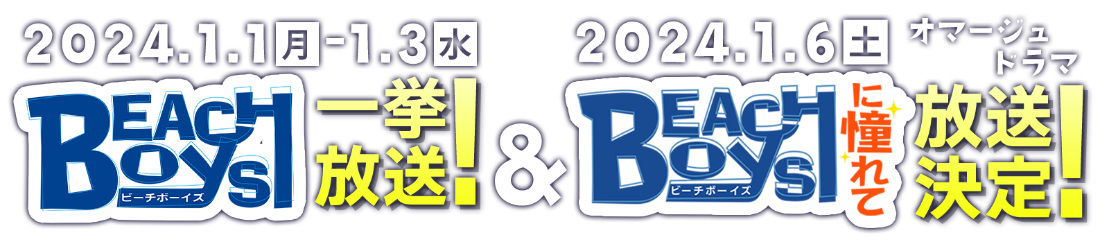 ビーチボーイズ　一挙放送！一挙放送！