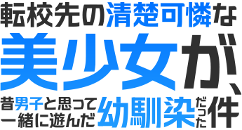 転校先の清楚可憐な美少女が、昔男子と思って一緒に遊んだ幼馴染だった件