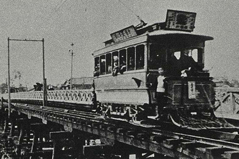 【美品】京都電気鉄道 明治時代一等車III号＆京都電気鉄道 五十五号 明治時代風 ブログタイトルフォト '22/ 02 | レールは、こころをつなぐ道。